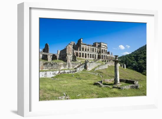 Palace Sans Souci, UNESCO World Heritage Site, Haiti, Caribbean, Central America-Michael Runkel-Framed Photographic Print