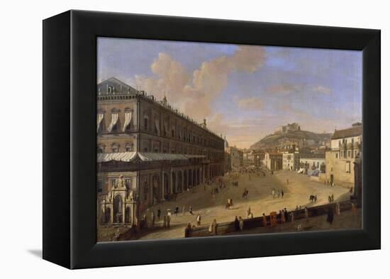 Palace Square in Naples-Gaspar van Wittel-Framed Premier Image Canvas