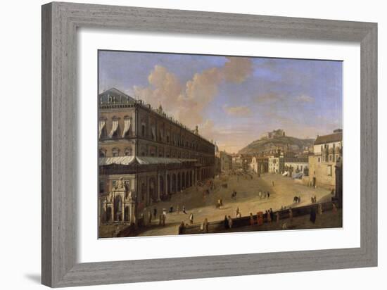Palace Square in Naples-Gaspar van Wittel-Framed Giclee Print