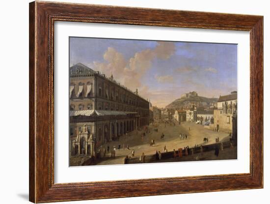 Palace Square in Naples-Gaspar van Wittel-Framed Giclee Print