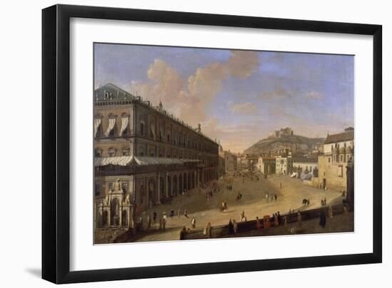 Palace Square in Naples-Gaspar van Wittel-Framed Giclee Print