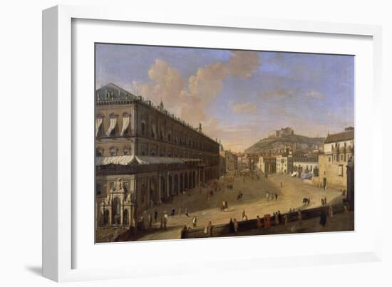 Palace Square in Naples-Gaspar van Wittel-Framed Giclee Print