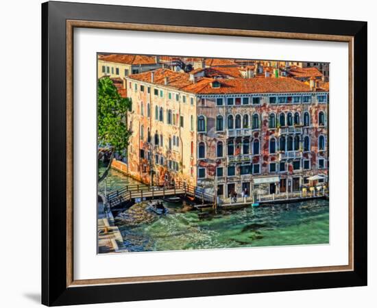 Palace with Decay Charme in Venice-Markus Bleichner-Framed Art Print