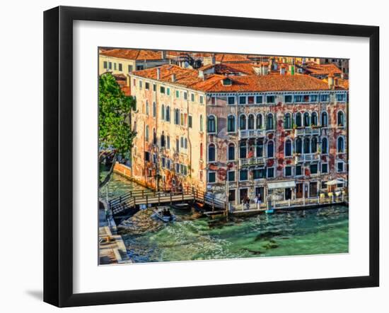 Palace with Decay Charme in Venice-Markus Bleichner-Framed Art Print