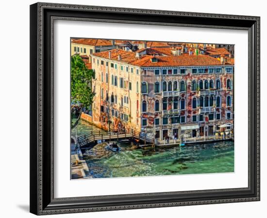 Palace with Decay Charme in Venice-Markus Bleichner-Framed Art Print