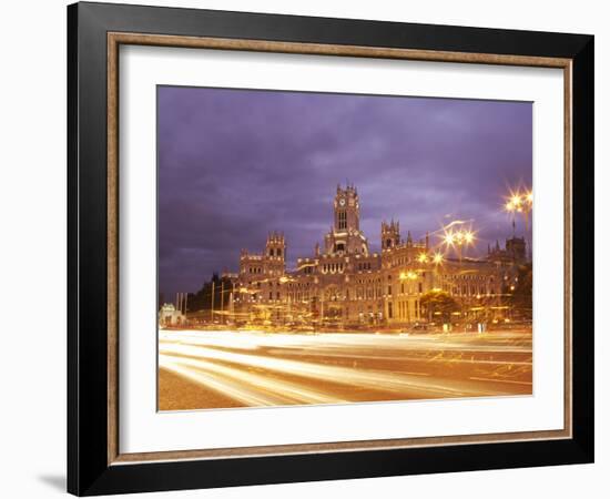 Palacio De Comunicaciones in Plaza De Cibeles, Madrid, Spain, Europe-Angelo Cavalli-Framed Photographic Print