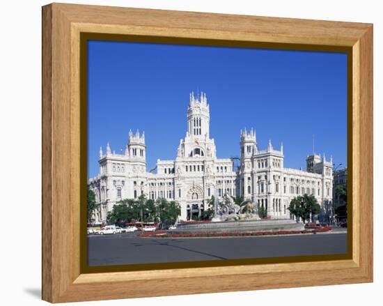 Palacio De Comunicaciones, Plaza De La Cibeles, Madrid, Spain-Hans Peter Merten-Framed Premier Image Canvas