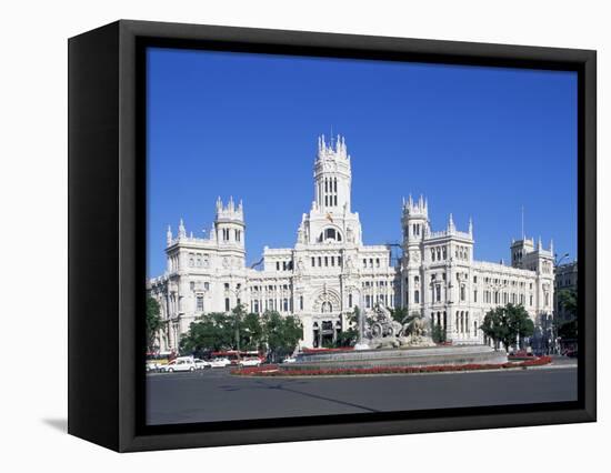 Palacio De Comunicaciones, Plaza De La Cibeles, Madrid, Spain-Hans Peter Merten-Framed Premier Image Canvas