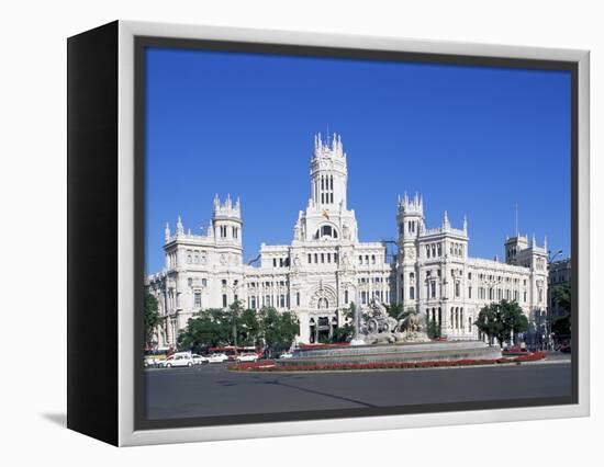 Palacio De Comunicaciones, Plaza De La Cibeles, Madrid, Spain-Hans Peter Merten-Framed Premier Image Canvas