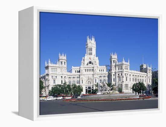 Palacio De Comunicaciones, Plaza De La Cibeles, Madrid, Spain-Hans Peter Merten-Framed Premier Image Canvas