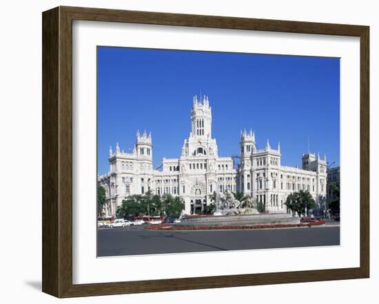 Palacio De Comunicaciones, Plaza De La Cibeles, Madrid, Spain-Hans Peter Merten-Framed Photographic Print