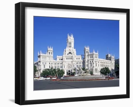 Palacio De Comunicaciones, Plaza De La Cibeles, Madrid, Spain-Hans Peter Merten-Framed Photographic Print