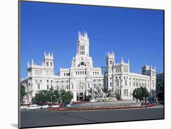 Palacio De Comunicaciones, Plaza De La Cibeles, Madrid, Spain-Hans Peter Merten-Mounted Photographic Print