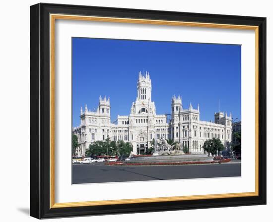 Palacio De Comunicaciones, Plaza De La Cibeles, Madrid, Spain-Hans Peter Merten-Framed Photographic Print