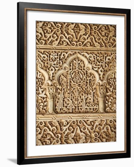 Palacio De Los Leones Sculpture, Nasrid Palaces, Alhambra, UNESCO World Heritage Site, Granada, And-Godong-Framed Photographic Print