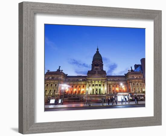 Palacio Del Congreso (National Congress Building), Plaza Del Congreso, Buenos Aires, Argentina-Christian Kober-Framed Photographic Print