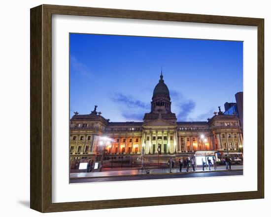 Palacio Del Congreso (National Congress Building), Plaza Del Congreso, Buenos Aires, Argentina-Christian Kober-Framed Photographic Print