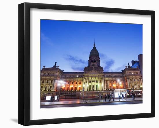 Palacio Del Congreso (National Congress Building), Plaza Del Congreso, Buenos Aires, Argentina-Christian Kober-Framed Photographic Print