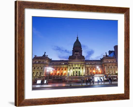 Palacio Del Congreso (National Congress Building), Plaza Del Congreso, Buenos Aires, Argentina-Christian Kober-Framed Photographic Print