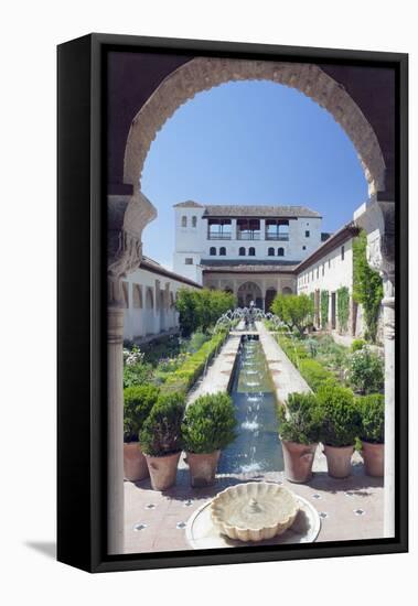 Palacio Del Generalife, Alhambra, Granada, Andalucia, Spain-Rob Tilley-Framed Premier Image Canvas