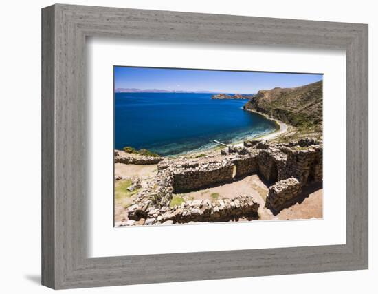 Palacio Del Inca at Chincana Ruins, Lake Titicaca, Bolivia-Matthew Williams-Ellis-Framed Photographic Print