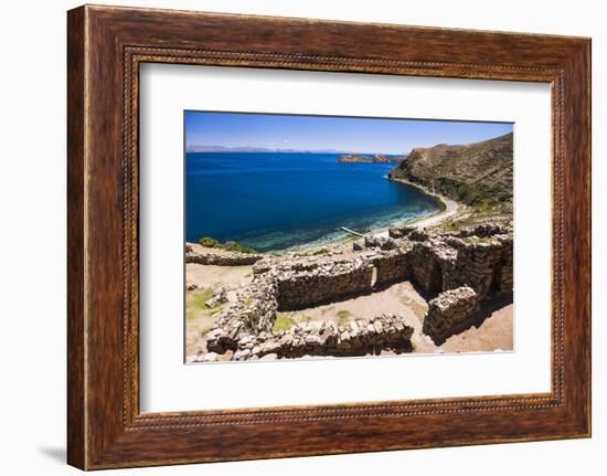 Palacio Del Inca at Chincana Ruins, Lake Titicaca, Bolivia-Matthew Williams-Ellis-Framed Photographic Print