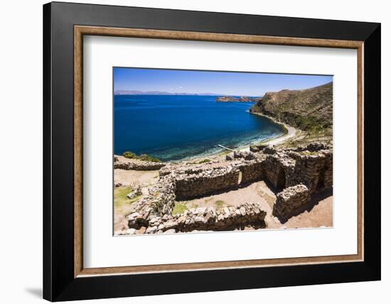 Palacio Del Inca at Chincana Ruins, Lake Titicaca, Bolivia-Matthew Williams-Ellis-Framed Photographic Print