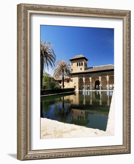 Palacio Del Partal Reflected in Pool, Alhambra, Unesco World Heritage Site, Andalucia, Spain-Ruth Tomlinson-Framed Photographic Print