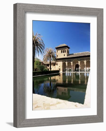 Palacio Del Partal Reflected in Pool, Alhambra, Unesco World Heritage Site, Andalucia, Spain-Ruth Tomlinson-Framed Photographic Print