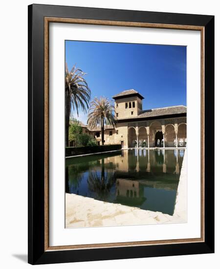 Palacio Del Partal Reflected in Pool, Alhambra, Unesco World Heritage Site, Andalucia, Spain-Ruth Tomlinson-Framed Photographic Print