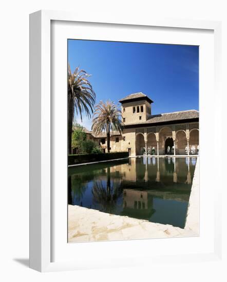 Palacio Del Partal Reflected in Pool, Alhambra, Unesco World Heritage Site, Andalucia, Spain-Ruth Tomlinson-Framed Photographic Print