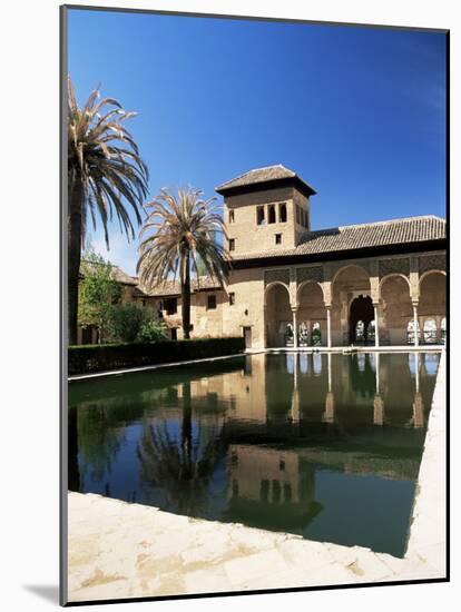 Palacio Del Partal Reflected in Pool, Alhambra, Unesco World Heritage Site, Andalucia, Spain-Ruth Tomlinson-Mounted Photographic Print