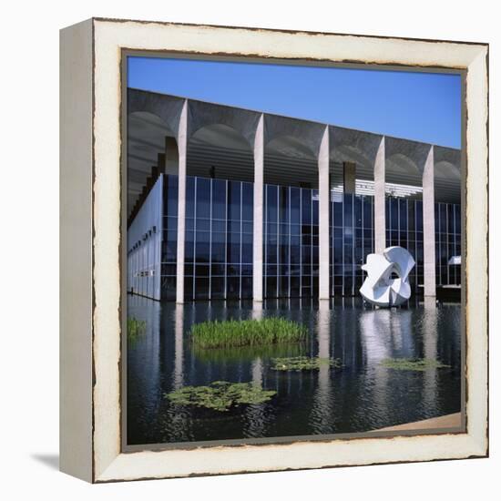 Palacio Do Itamaraty, Brasilia, UNESCO World Heritage Site, Brazil, South America-Geoff Renner-Framed Premier Image Canvas