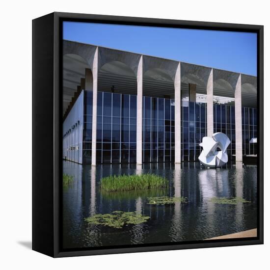 Palacio Do Itamaraty, Brasilia, UNESCO World Heritage Site, Brazil, South America-Geoff Renner-Framed Premier Image Canvas