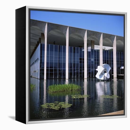 Palacio Do Itamaraty, Brasilia, UNESCO World Heritage Site, Brazil, South America-Geoff Renner-Framed Premier Image Canvas