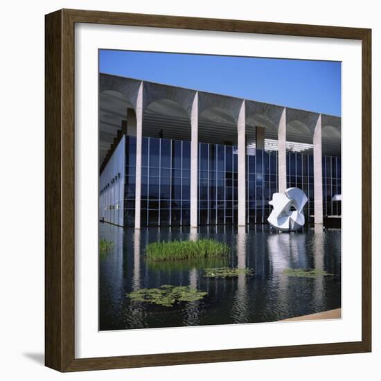 Palacio Do Itamaraty, Brasilia, UNESCO World Heritage Site, Brazil, South America-Geoff Renner-Framed Photographic Print