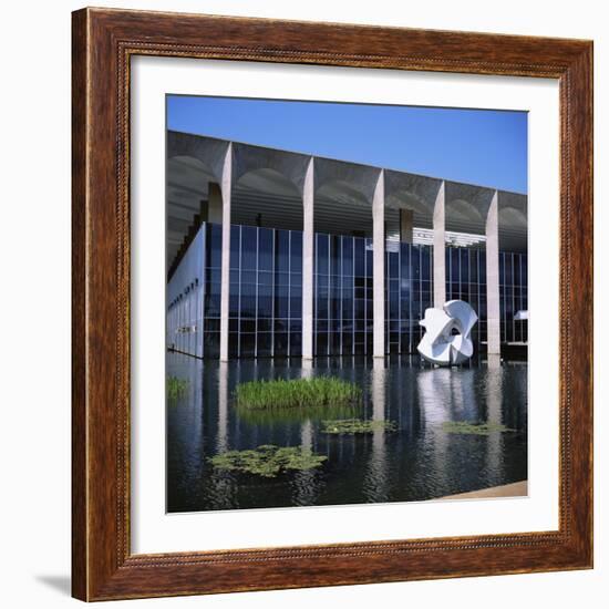 Palacio Do Itamaraty, Brasilia, UNESCO World Heritage Site, Brazil, South America-Geoff Renner-Framed Photographic Print