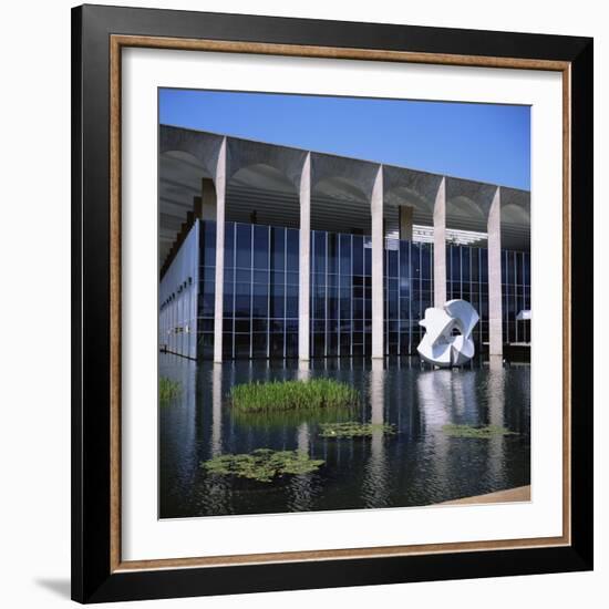 Palacio Do Itamaraty, Brasilia, UNESCO World Heritage Site, Brazil, South America-Geoff Renner-Framed Photographic Print