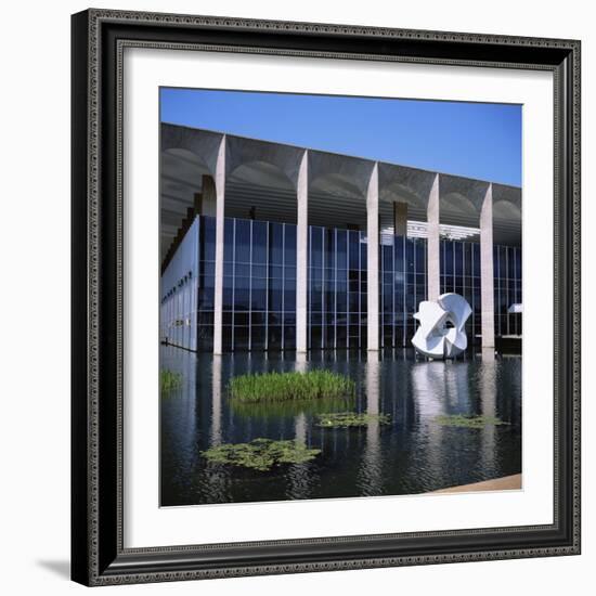 Palacio Do Itamaraty, Brasilia, UNESCO World Heritage Site, Brazil, South America-Geoff Renner-Framed Photographic Print