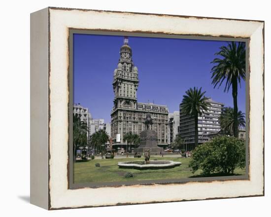 Palacio Salvo, Plaza Independenca, Montevideo, Uruguay, South America-Walter Rawlings-Framed Premier Image Canvas