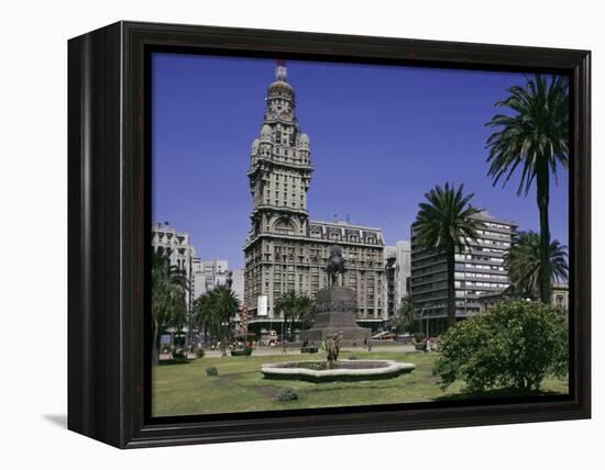 Palacio Salvo, Plaza Independenca, Montevideo, Uruguay, South America-Walter Rawlings-Framed Premier Image Canvas