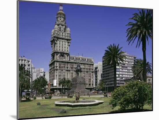 Palacio Salvo, Plaza Independenca, Montevideo, Uruguay, South America-Walter Rawlings-Mounted Photographic Print