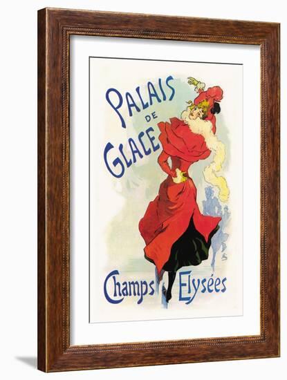 Palais de Glace: Champs Elysees-Jules Chéret-Framed Art Print