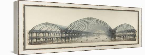 Palais de l'Industrie : coupe transversale-Max Berthelin-Framed Premier Image Canvas