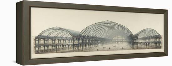 Palais de l'Industrie : coupe transversale-Max Berthelin-Framed Premier Image Canvas