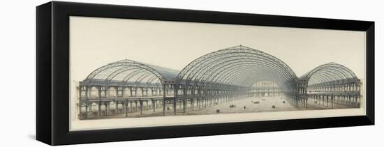 Palais de l'Industrie : coupe transversale-Max Berthelin-Framed Premier Image Canvas