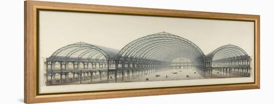 Palais de l'Industrie : coupe transversale-Max Berthelin-Framed Premier Image Canvas