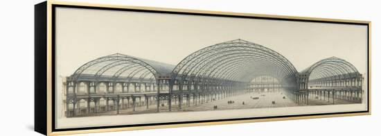 Palais de l'Industrie : coupe transversale-Max Berthelin-Framed Premier Image Canvas