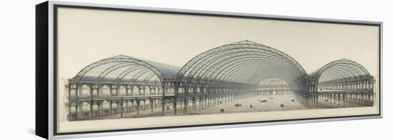 Palais de l'Industrie : coupe transversale-Max Berthelin-Framed Premier Image Canvas