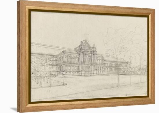 Palais de l'Industrie : façade principale : élévation-Max Berthelin-Framed Premier Image Canvas